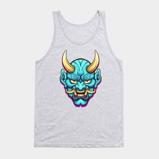 Japanese demon mask. Tank Top